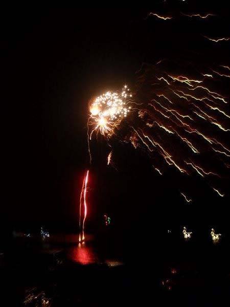 Halloween Fireworks. Photograph Marianne Green.